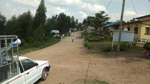 A megaphone mounted on a vehicle moving across Gisagara District to raise community awareness on COVID-19 and GBV prevention.